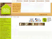 Tablet Screenshot of isol-naturel.com